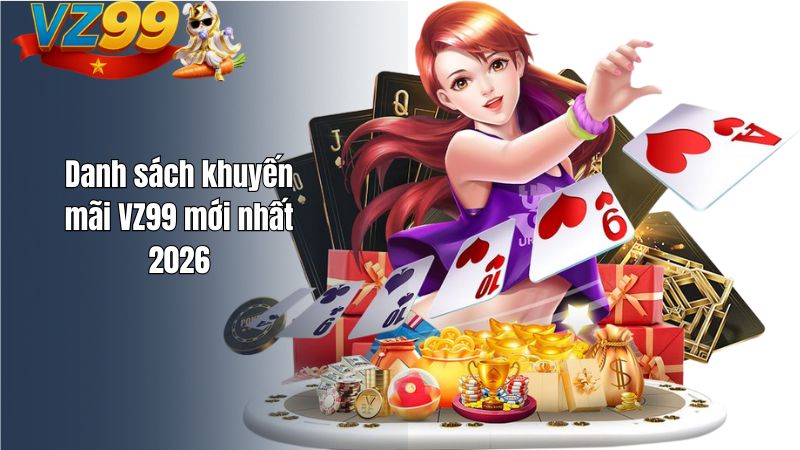 Danh sách khuyến mãi VZ99 mới nhất 2026